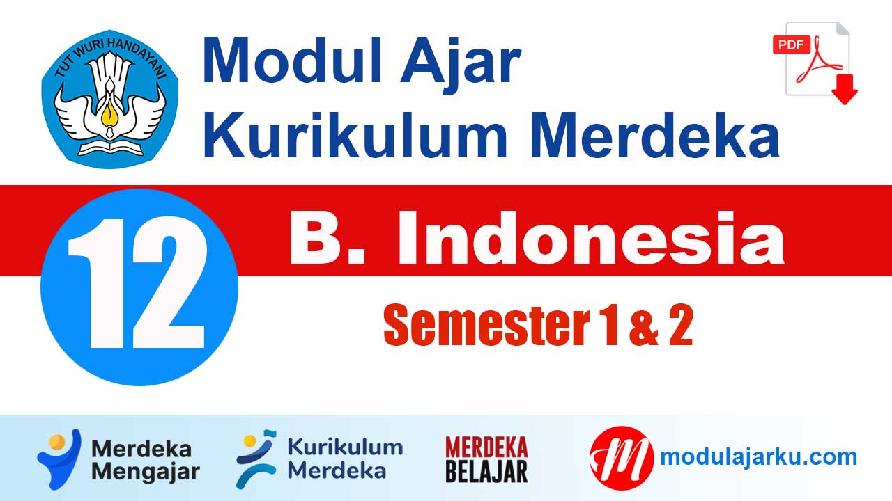 Modul Ajar Bahasa Indonesia Kelas 12 SMA Deep Learning Kurikulum Nasional