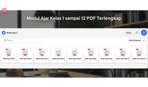 Modul Ajar Kelas 1 sampai 12 PDF Terlengkap