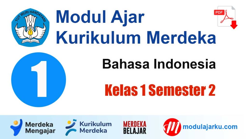 Modul Ajar Bahasa Indonesia Kelas 1 SD Semester 2