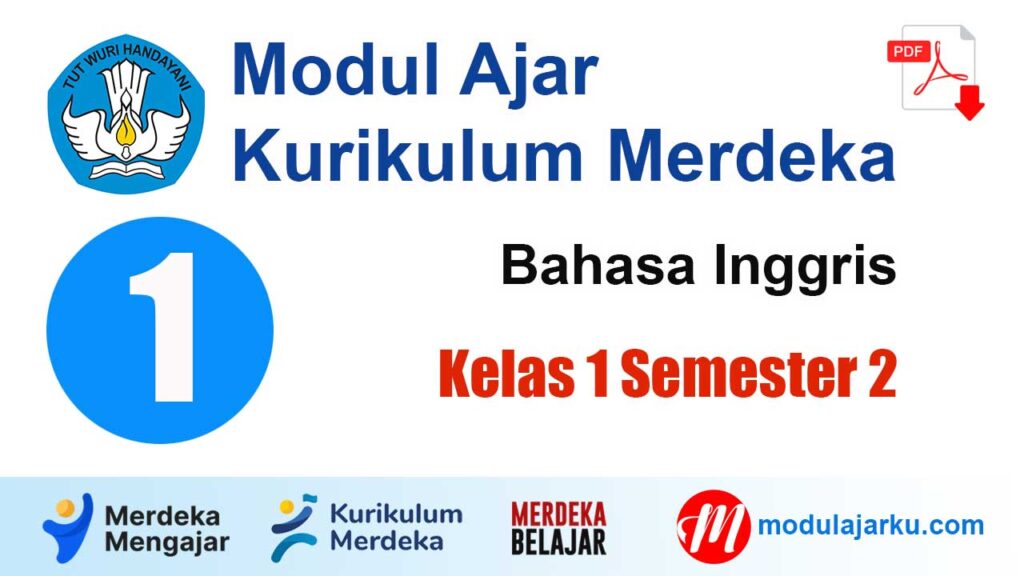 Modul Ajar Bahasa Inggris Kelas 1 SD Semester 2