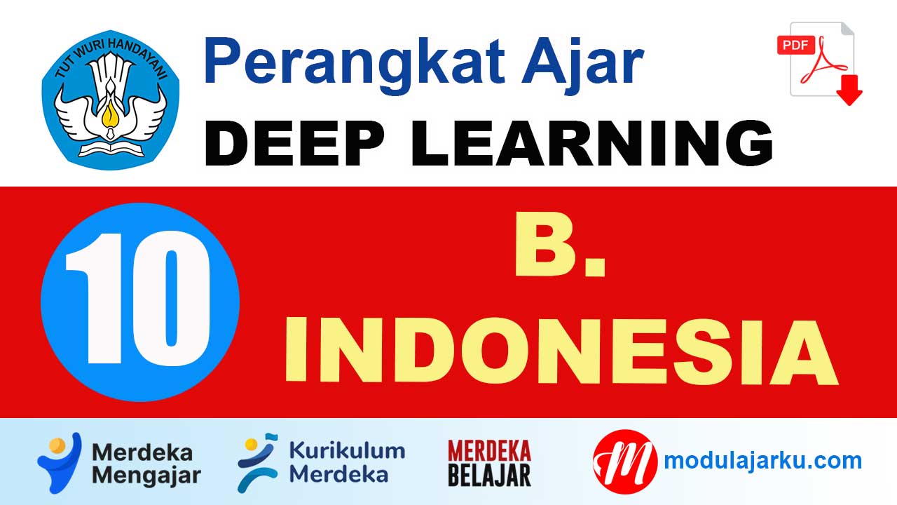 Perangkat Ajar Deep Learning Bahasa Indonesia Kelas 10