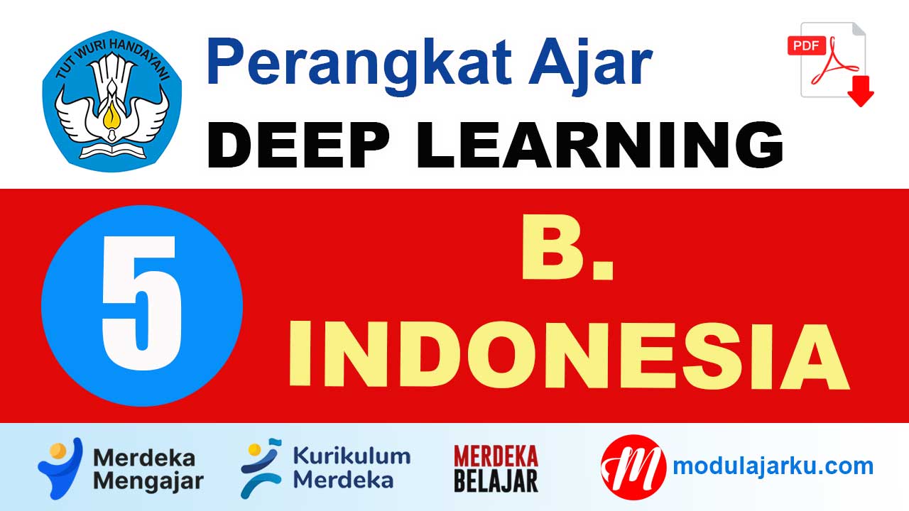Perangkat Ajar Deep Learning Bahasa Indonesia Kelas 5 SD/MI Kurikulum Merdeka Sesuai CP 2025/2026