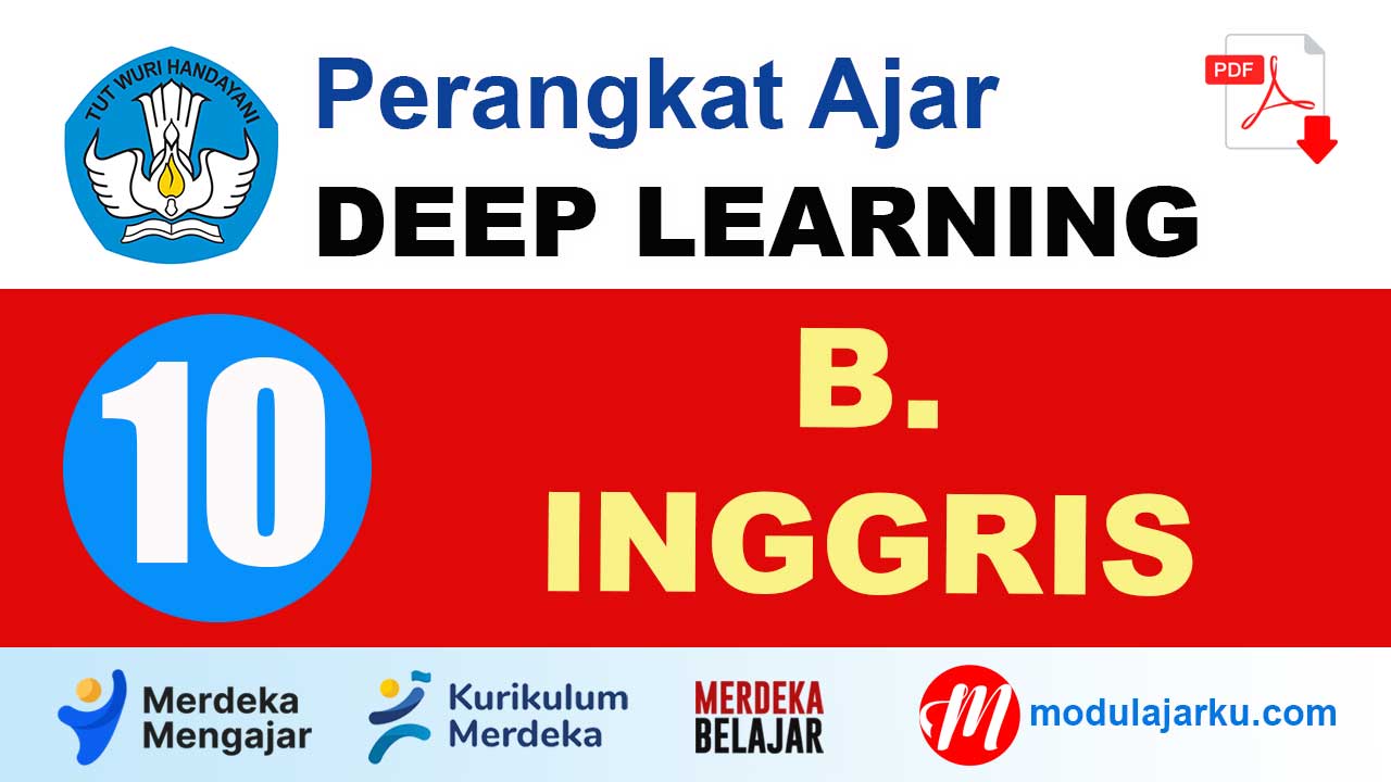 Perangkat Ajar Deep Learning Bahasa Inggris Kelas 10