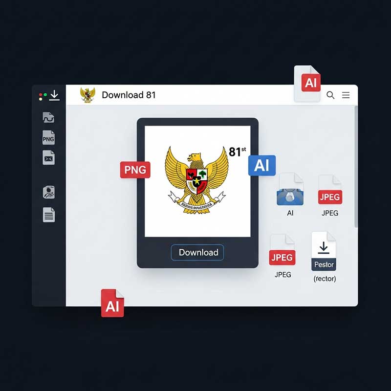 Link Download Logo HUT ke-81 RI Tahun 2026 Resmi Format PNG, JPEG, dan Vector AI 1 Link Download Logo HUT ke-81 RI Resmi